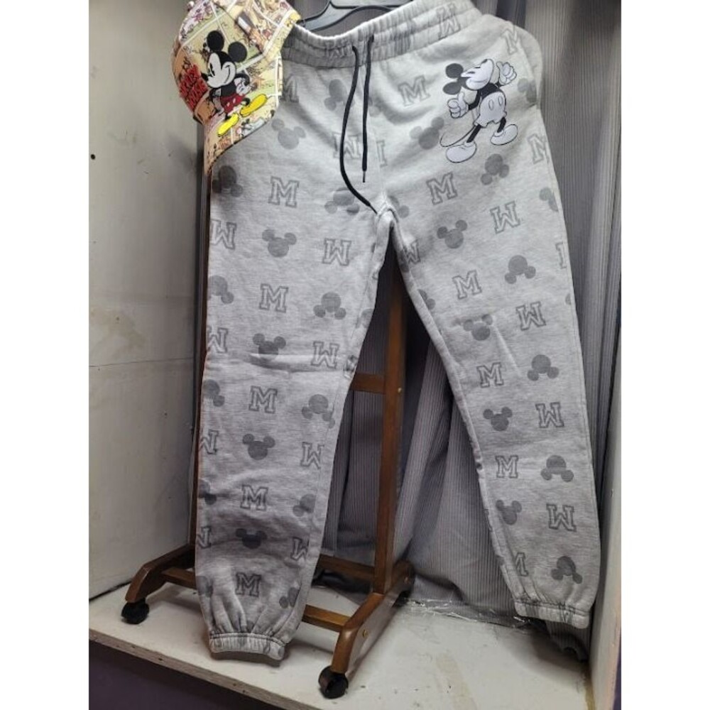 Disney Mickey Mouse Sweatpants & Comic Cap – Size S (4–6)